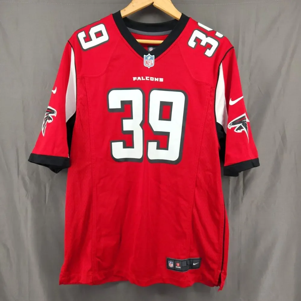 Atlanta Falcons Jersey Mens Large Red NFL Football Nike On Field Steven Jackson